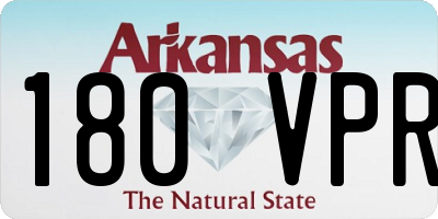 AR license plate 180VPR