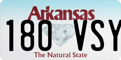 AR license plate 180VSY