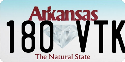 AR license plate 180VTK