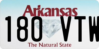 AR license plate 180VTW
