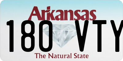 AR license plate 180VTY