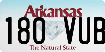AR license plate 180VUB