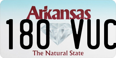 AR license plate 180VUC