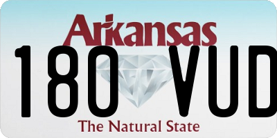 AR license plate 180VUD