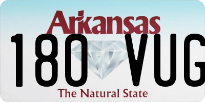 AR license plate 180VUG