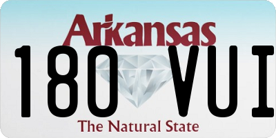 AR license plate 180VUI