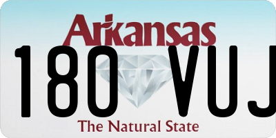 AR license plate 180VUJ
