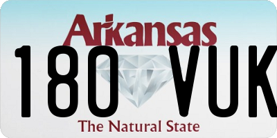 AR license plate 180VUK