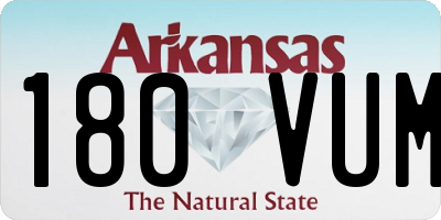 AR license plate 180VUM