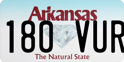 AR license plate 180VUR