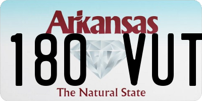AR license plate 180VUT