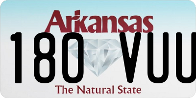 AR license plate 180VUU