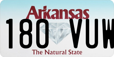 AR license plate 180VUW