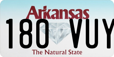 AR license plate 180VUY