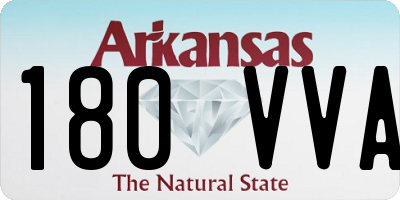AR license plate 180VVA
