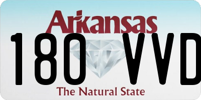 AR license plate 180VVD