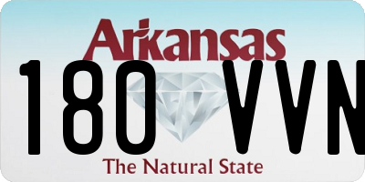AR license plate 180VVN