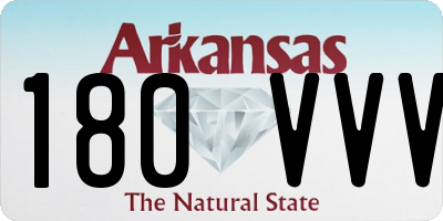 AR license plate 180VVV