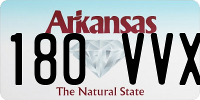 AR license plate 180VVX