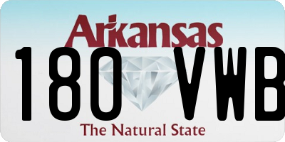 AR license plate 180VWB