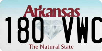 AR license plate 180VWC