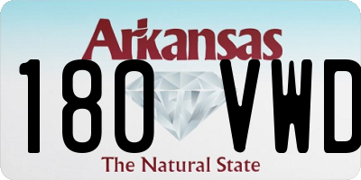 AR license plate 180VWD