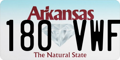 AR license plate 180VWF