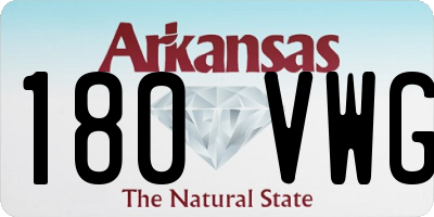 AR license plate 180VWG