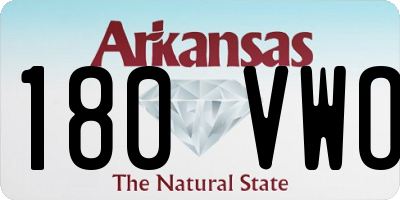 AR license plate 180VWO