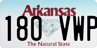 AR license plate 180VWP
