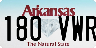 AR license plate 180VWR