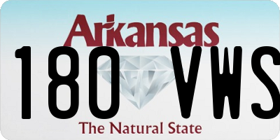 AR license plate 180VWS