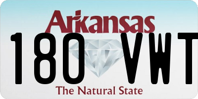AR license plate 180VWT
