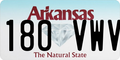 AR license plate 180VWV