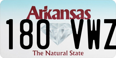 AR license plate 180VWZ