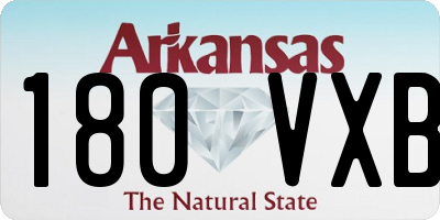 AR license plate 180VXB