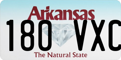 AR license plate 180VXC