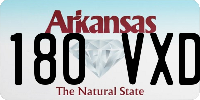 AR license plate 180VXD
