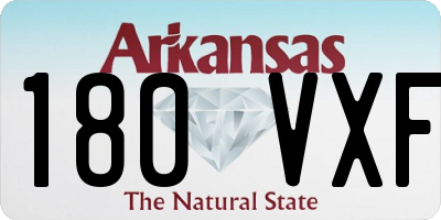 AR license plate 180VXF