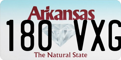 AR license plate 180VXG