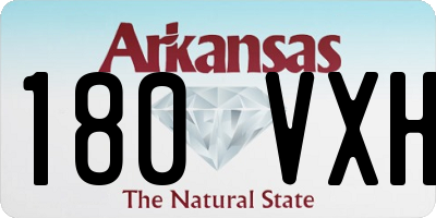 AR license plate 180VXH
