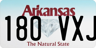 AR license plate 180VXJ