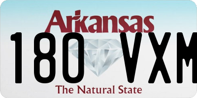 AR license plate 180VXM
