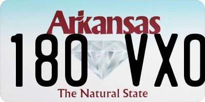 AR license plate 180VXO