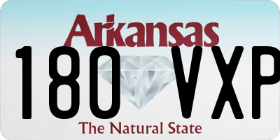 AR license plate 180VXP