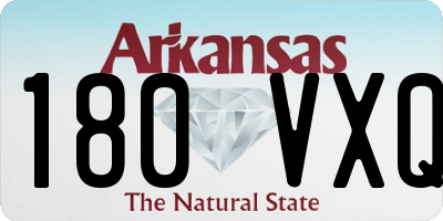 AR license plate 180VXQ