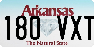 AR license plate 180VXT