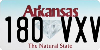 AR license plate 180VXV