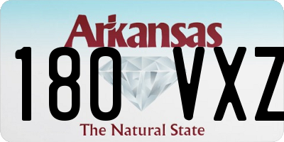 AR license plate 180VXZ