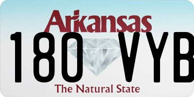 AR license plate 180VYB